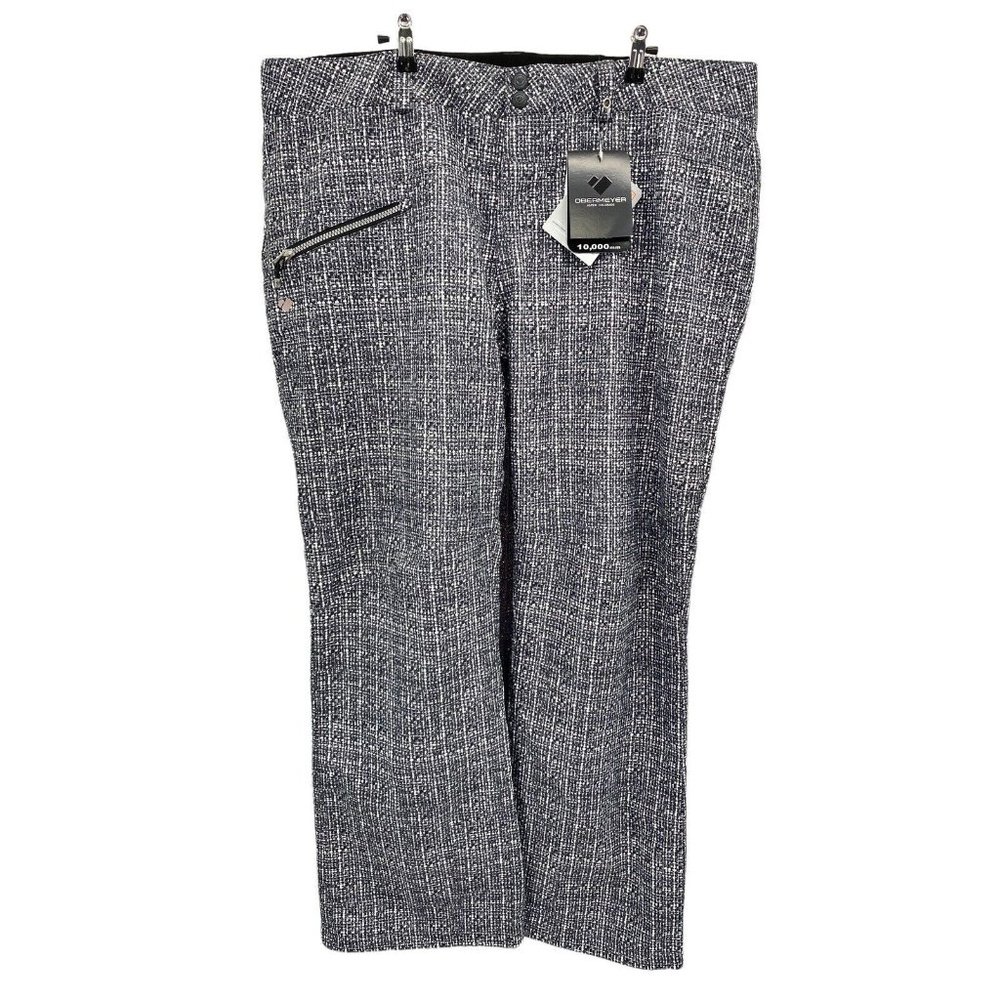 Obermeyer Printed Malta Ski Pant - Women's -‎ 18 / Black White Print New NWT